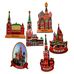 Магнит сувенирный "Достопримечательности Москвы"